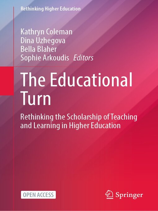 Title details for The Educational Turn by Kathryn Coleman - Wait list